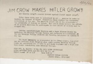 Jim Crow Makes Hitler Grow
